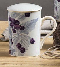 Tazza con infusore - fiorellini - Erbainfusa - Erboristeria