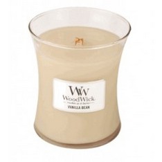 WoodWick Candela profumata Hourglass media con stoppino crepitante |  Focolare (Fireside) | Durata della fragranza: fino a 60 ore